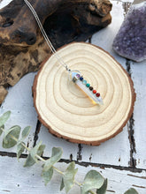 Load image into Gallery viewer, 7 Chakra Gemstone Healing Point Necklace