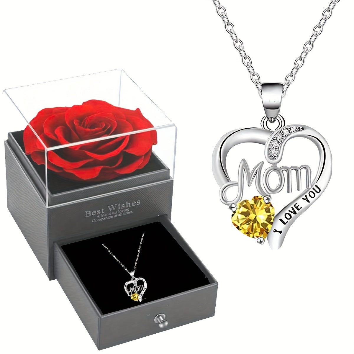 I Love You Mom Necklace