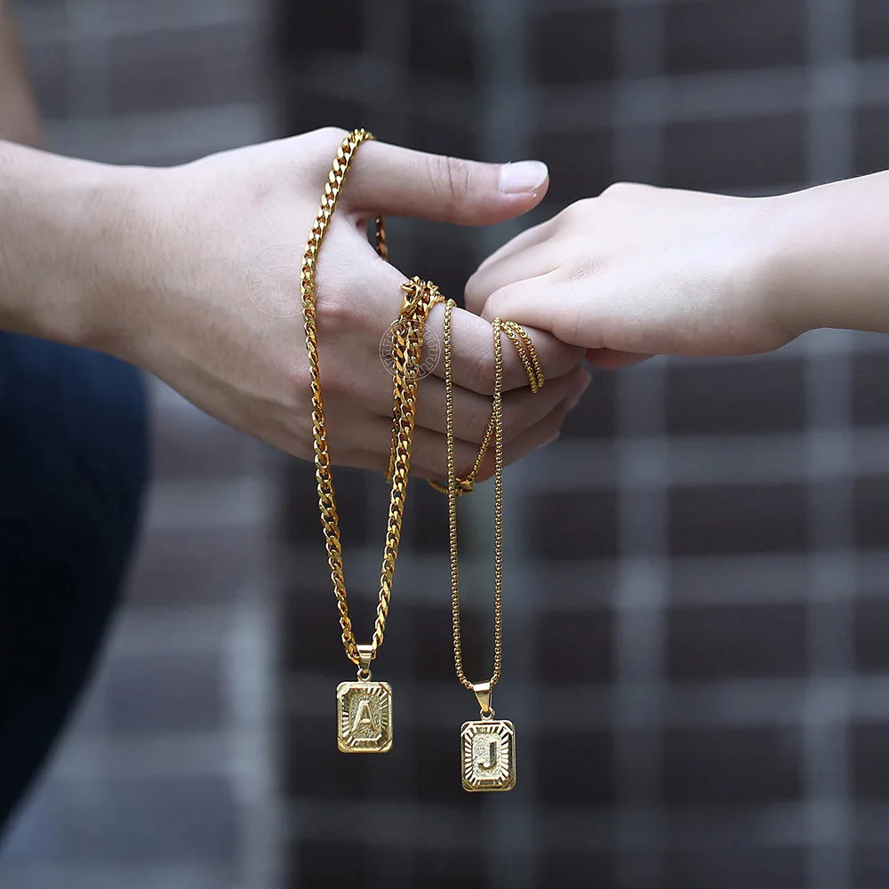 Alphabet Pendant Necklace