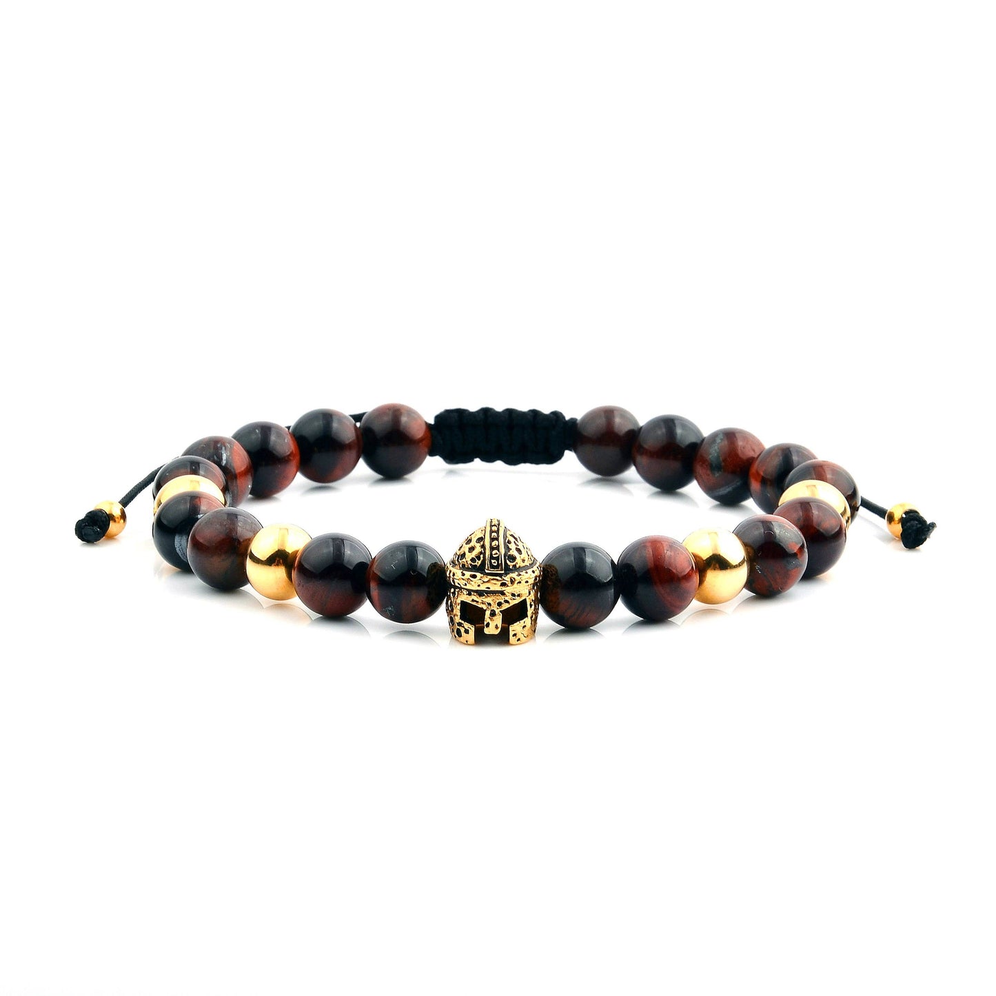 Spartan Helmet Natural Stone Bracelet