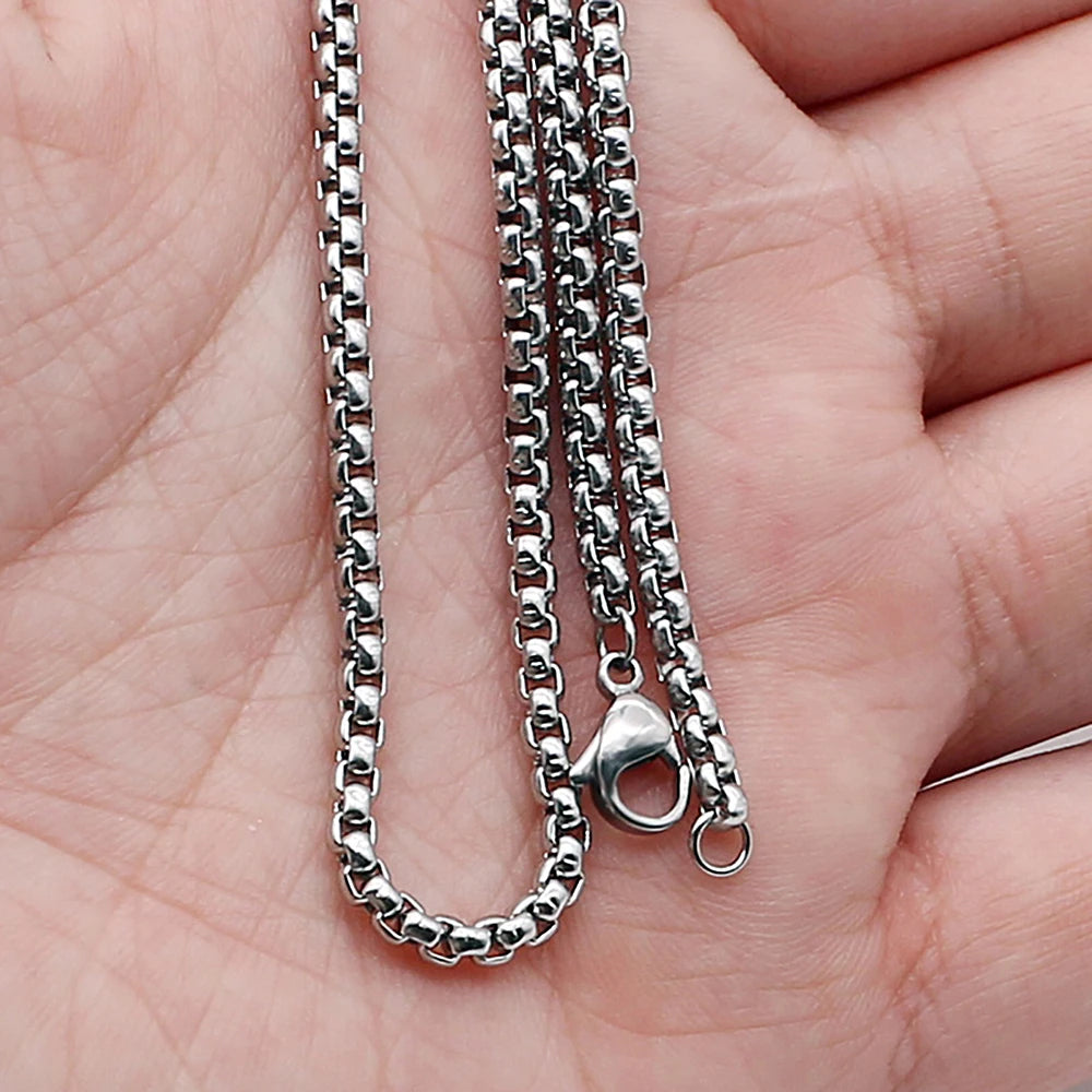 Stainless Steel Figaro Chain Necklace