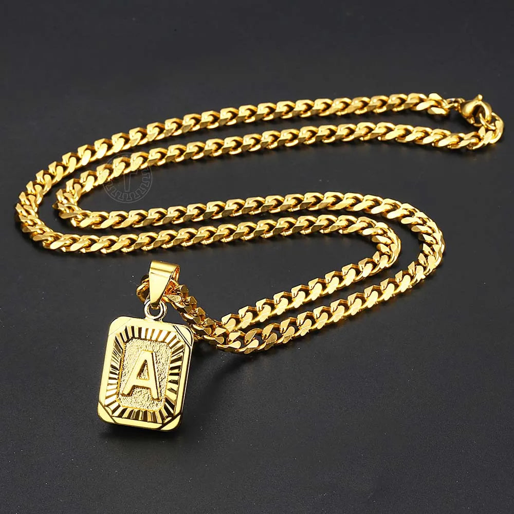 Alphabet Pendant Necklace
