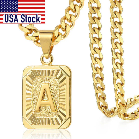 Alphabet Pendant Necklace