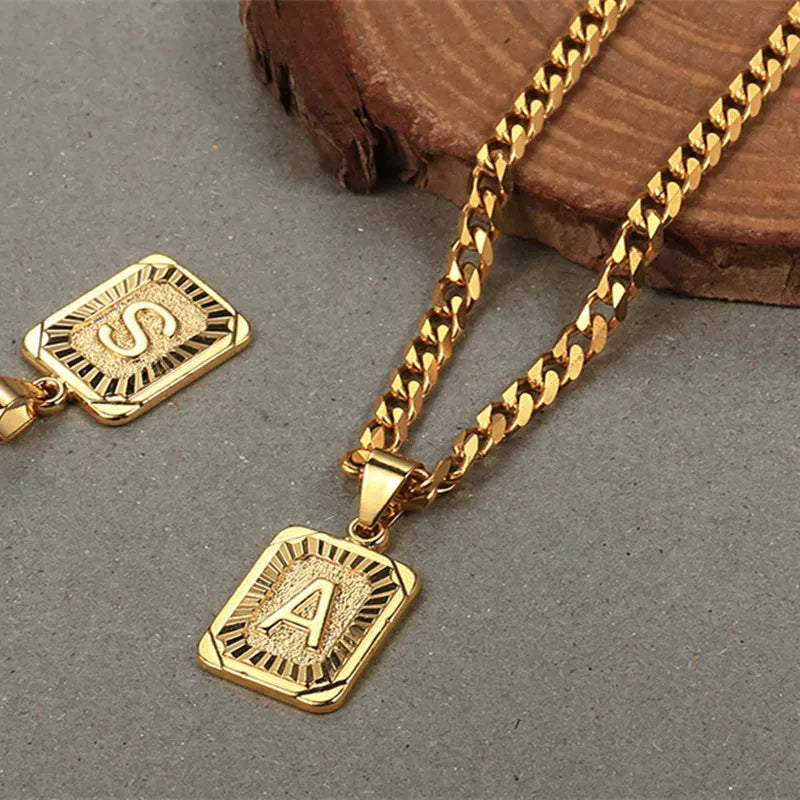 Alphabet Pendant Necklace