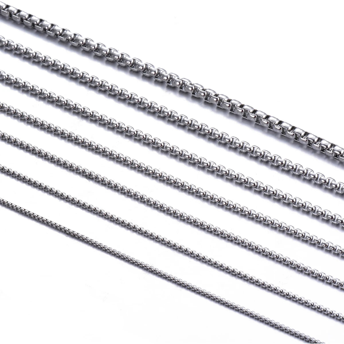 Stainless Steel Figaro Chain Necklace