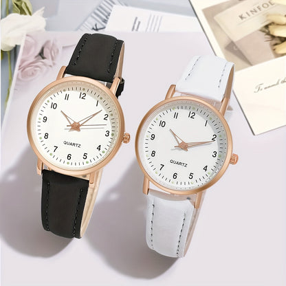 Round Pointer Quartz Watch