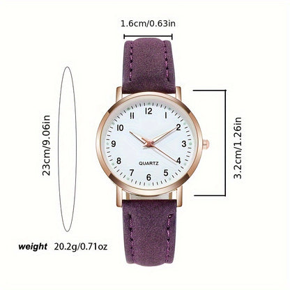 Round Pointer Quartz Watch