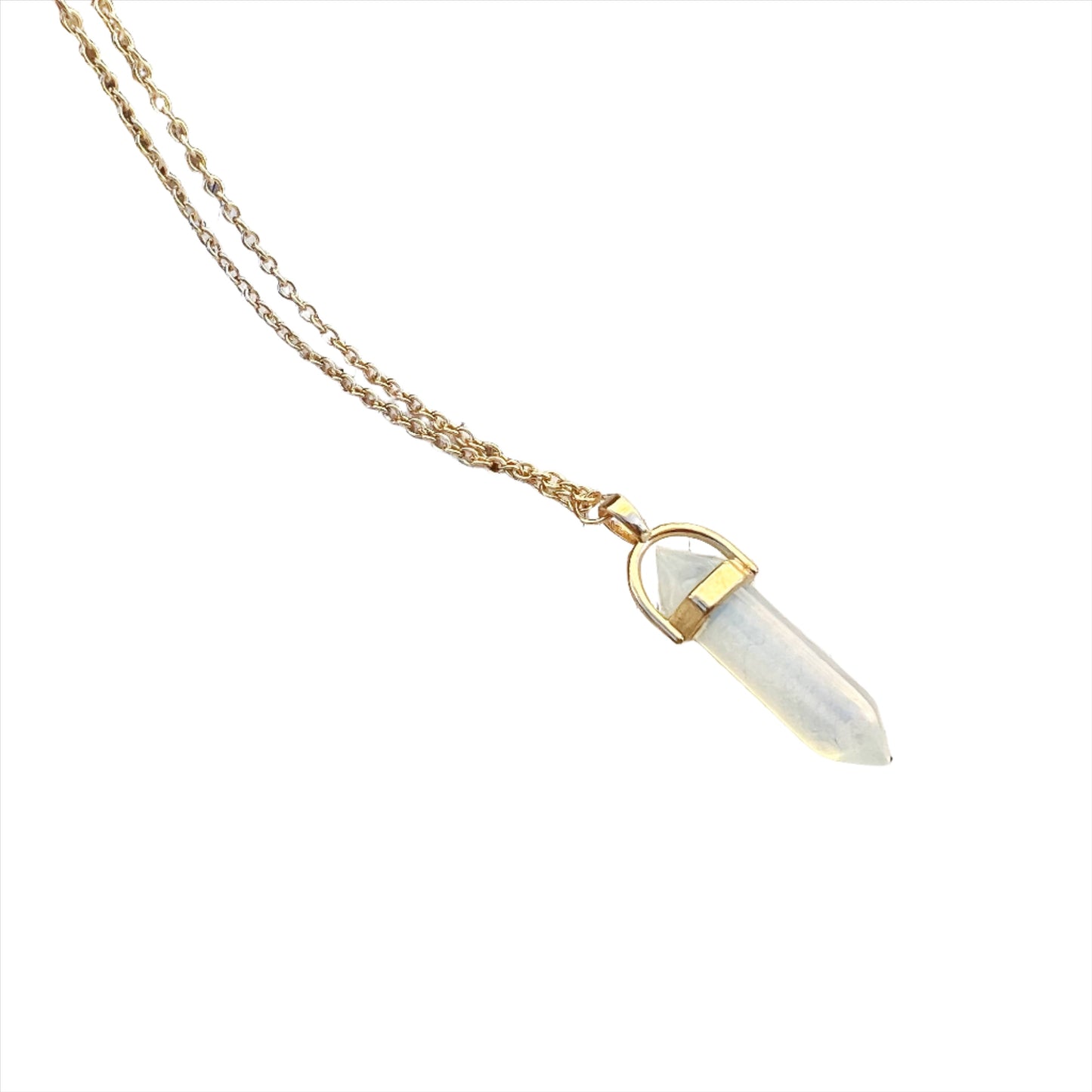 Gemstone Bullet Necklace