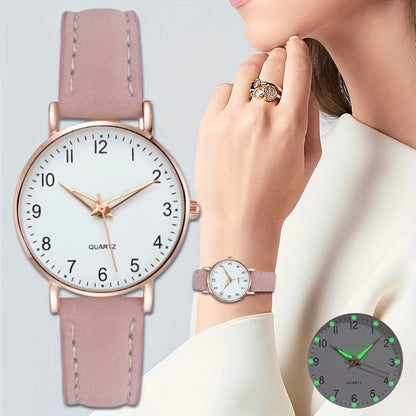 Round Pointer Quartz Watch