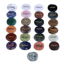 Load image into Gallery viewer, Inspirational Wish Stones-Gemstones Assortment 25 Pcs
