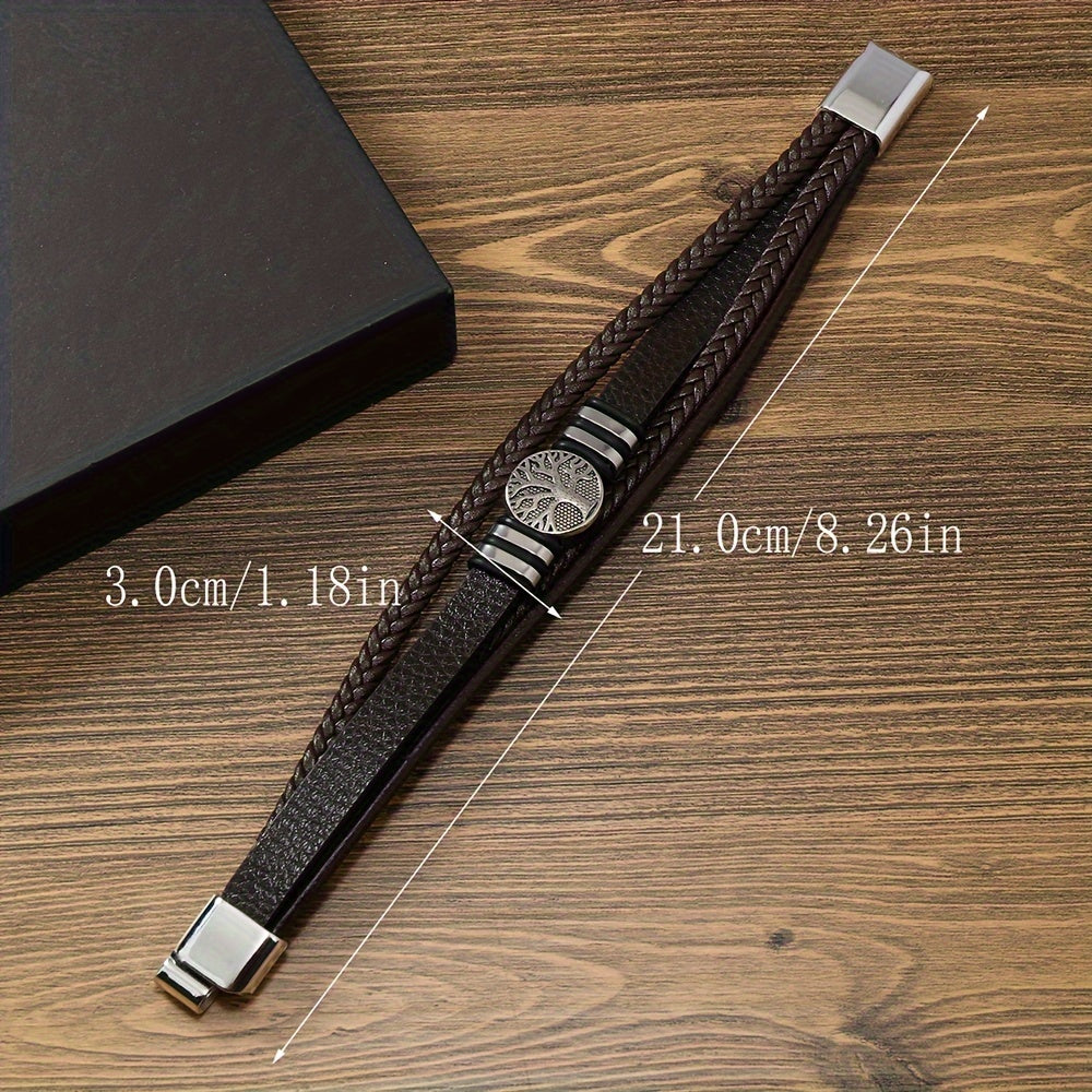 Magnet Buckle Pu Leather Bracelet