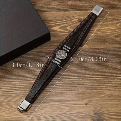 Magnet Buckle Pu Leather Bracelet