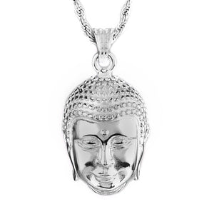 Polished Buddha Stainless Steel Pendant