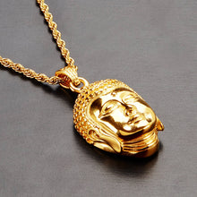 Load image into Gallery viewer, Polished Buddha Stainless Steel Pendant